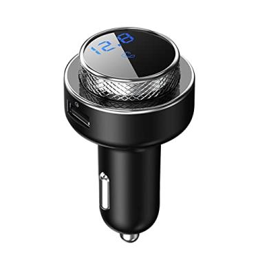Imagem de Adaptador de carro sem fio Bluetooth 5.0 transmissor FM kit de carro 2 portas carregador USB carro Bluetooth MP3 Player