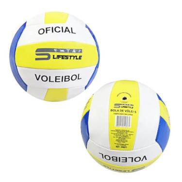 Imagem de Bola PVC e Vinil, 22cm Diâmetro, 280g, Cores Sortidas, Resistente, para Quadra, Praia e Rua