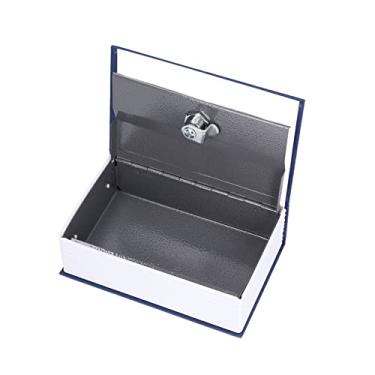 Imagem de Eujgoov Caixa de Bloqueio Seguro para Livro, Placa de Aço, Plástico, Armazenamento Oculto Com Chaves para Escritório, Quarto, 7.1x4.7x2.2 Espaços, Caixa Decorativa de Dinheiro (Azul)