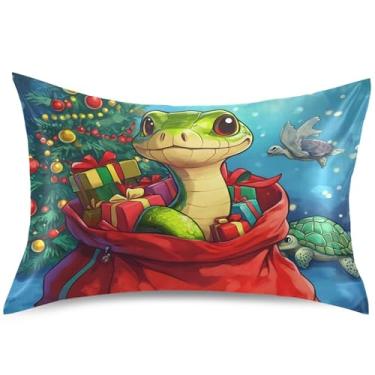 Imagem de Capas de almofada de cetim para o festival de primavera de ano novo, capa de travesseiro de resfriamento de cabelo, capa de travesseiro padrão queen king para cama de animal fofo, macio, tamanho king