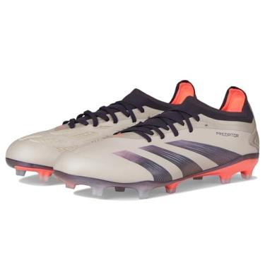 Imagem de adidas Tênis unissex Pro Firm Ground, Platin metálico/Aurora Preto/Turbo, 14.5 Women/13.5 Men