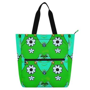 Imagem de Bolsa de trabalho feminina verde engraçada com estampa de alienígenas, bolsa escolar universitária, bolsas femininas infantis, presente para amantes de livros