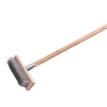 Imagem de Generic Escova de piso de superfície áspera resistente ferramenta de limpeza de deck de arame de aço inoxidável 20 cm