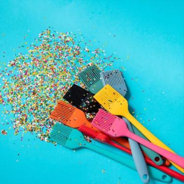 Imagem de Pincel de Silicone Duplo Pequeno para Cozinha - Verde Escuro - GlobalU