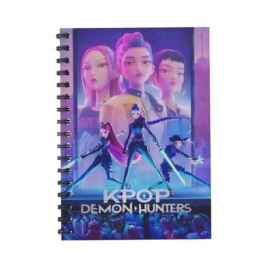 Imagem de Caderno De Anotações KPOP Demon Hunters Para Estudantes, Presente Esco