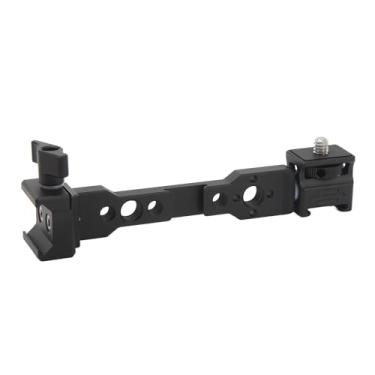 Imagem de Suporte de monitor de câmera otimizado para estabilizador de câmera RS3. Possui um suporte de monitor estabilizador portátil com suporte de sapata fria e rosca de 0,6 cm. Compatível com RS3, RS3 PRO
