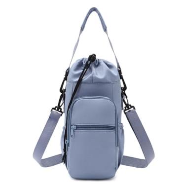 Imagem de Bolsa tiracolo portátil para esportes ao ar livre multifuncional à prova d'água para ciclismo ao ar livre capa térmica para chaleira (azul)