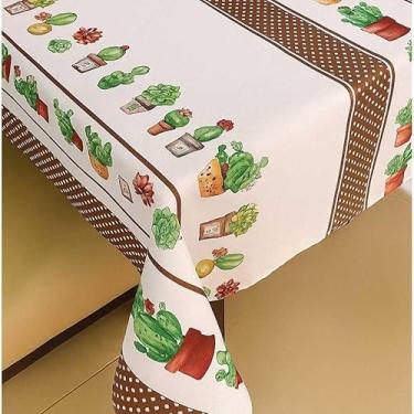 Imagem de Toalha de Mesa OXFORD Super ELEGANCIA 4,6 e 8 LUGARES(CACTOS,4 LUGARES 1,40x1,40)