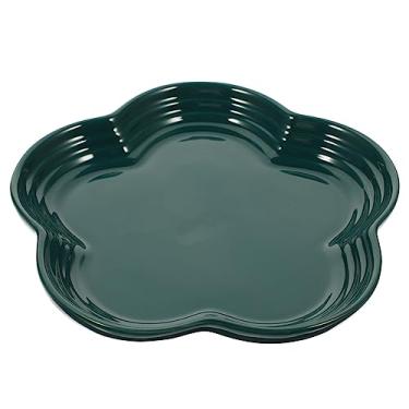 Imagem de Prato de exibição de joias em forma de flor de ameixa de cerâmica suporte de joias decorativo brinco e bandeja de armazenamento de anel prato de armazenamento de chaves ornamento de mesa estético para