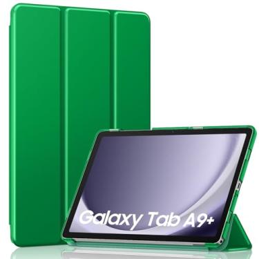 Imagem de MoKo Capa para Galaxy Tab A9 Plus/A9+ de 11 polegadas 2023, capa inteligente rígida de policarbonato translúcido para tablet Galaxy Tab A9 Plus SM-X210/X216/X218, despertar/hibernar automaticamente