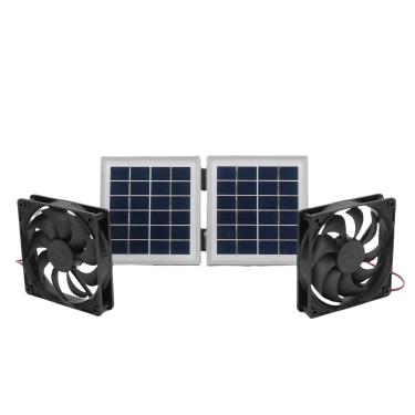 Imagem de Mingzhe Kit de Exaustor Solar, Ventilação Poderosa, Resfriamento para Espaços Ao Ar Livre (Branca)