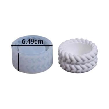 Imagem de Molde De Silicone Para Vela Em Forma De Jarro De Corda De Cânhamo DIY 