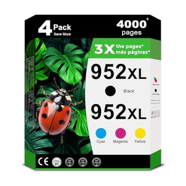 Imagem de Cartuchos de tinta compatíveis com 952 XL para impressoras HP 952xl Combo Pack para Officejet Pro 8710 7740 8720 8702 8210 7720 8715 8730 8740 8216 8725 8700 8745 (preto Cycle) an magenta amarelo 4