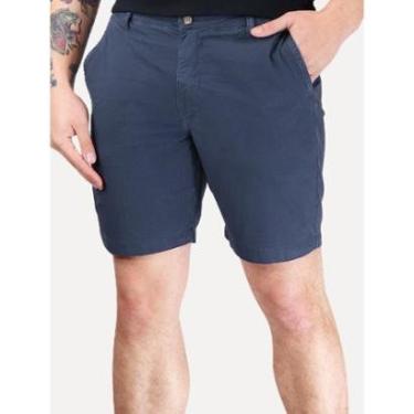 Imagem de Bermuda Reserva Masculina Elastano Stone Azul Marinho-Masculino