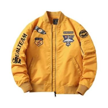 Imagem de Jaqueta Piloto MA-1 Masculina Reforçada Para Outono E Inverno, Uniform