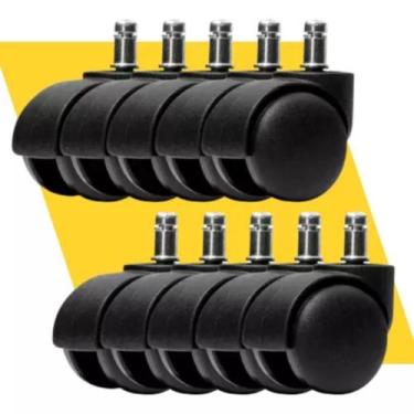 Imagem de 10 Unidade Roda Rodinha Rodízio de Nylon Beltools Reposição Cadeira Es