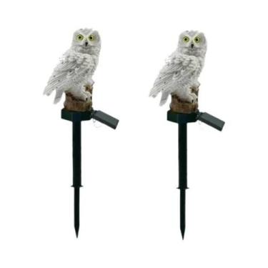 Imagem de Luzes De Jardim LED Em Forma De Coruja Com Energia Solar, Lâmpadas Ext