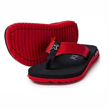 Imagem de Chinelo Sandalia Kenner Kivah Masculino Tratorado - Original (Vermelho/Preto, BR, Adulto, Faixa Numérico, 44, 45)