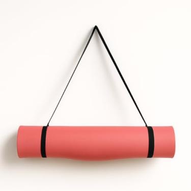 Imagem de Colchonete Tapete Yoga Tatame 1.70m x 55cm x 5mm - Ideal para Exercícios em Casa, Academia, Pilates e Alongamentos, Prático e Estável (Vermelho,Sem Alça)