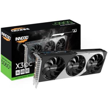 Imagem de Placa de Video Inno3D RTX 5060 Ti X3 OC Geforce Nvidia, 8Gb 128bits, DLSS 4 - N506T3-08D7X-193075L-Unissex