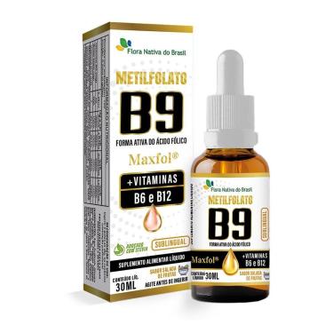 Imagem de Metilfolato MaxFol® Vitaminas B6 B12 Sabor Salada de Frutas 30ml Flora Nativa-Unissex