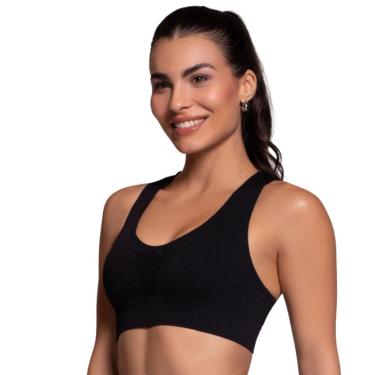 Imagem de Top Feminino Nadador Selene Sem Costura E Alta Sustentação-Feminino