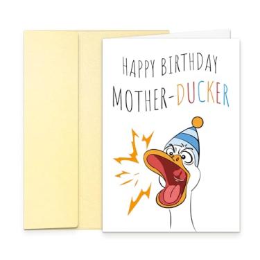 Imagem de KKJAYO Cartão de aniversário engraçado de pato para homens e mulheres – Cartão de aniversário de trocadilho de pato para marido, esposa, irmão, mãe, amigos próximos, irmãos, colegas de trabalho