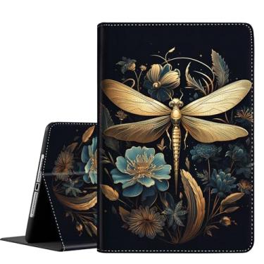 Imagem de Capa para Samsung Galaxy Tab S10 Lite/S10 FE 2025/ S9 FE 10,9 polegadas/S9 11 polegadas 2023, capa fina dobrável com suporte para despertar/hibernar automático para Galaxy Tab S10 Lite, libélula