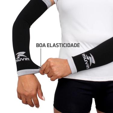 Imagem de Manguito Longo Volei - Compressão dos Músculos do Braço em Caminhadas, Corridas e Ciclismo-Unissex