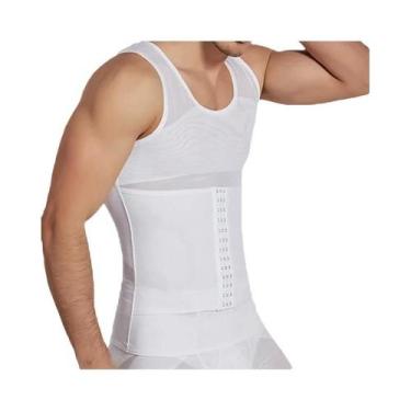 Imagem de Colete De Compressão Masculino Modelador Corporal Redutor De Abdômen E
