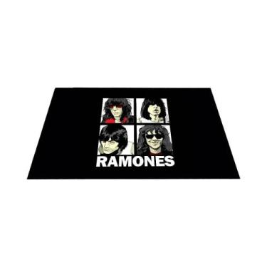 Imagem de Bandeira Ramones Em Poliéster Impressa Para Decoração De Carros, Garag