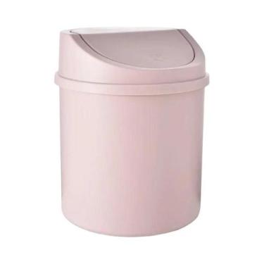 Imagem de Lixeira Mini De Mesa Com Tampa, Caixa De Armazenamento Para Limpeza De
