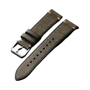 Imagem de Pulseira De Couro Masculina Estilo Vintage Feita À Mão Em Couro De Vac