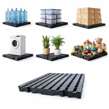 Imagem de Piso Modular Vazado Antiderrapante, Polipropileno, Sistema de Encaixe, para Lavanderias, Banheiros, Áreas Externas, Academias, Ambientes Industriais