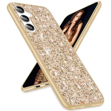 Imagem de Capa para Samsung S24 FE Glitter Slim Sparkle Diamond TPU Proteção de corpo inteiro à prova de choque para Samsung Galaxy S24 FE capa de telefone mulheres meninas capa macia 5G