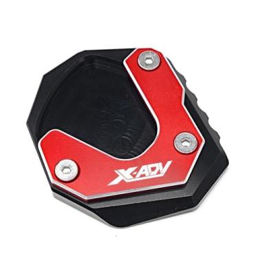 Imagem de Anti-derrapante Para x adv xadv 750 xadv750 2017 2018-2022 2023 suporte de pé placa extensão lateral ampliar almofada(Red A)
