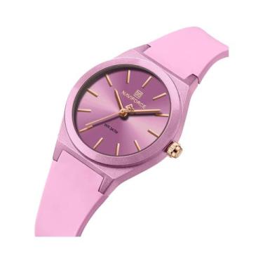 Imagem de Relógio De Moda Feminino NAVIFORCE 2025 Com Pulseira De Silicone, Reló