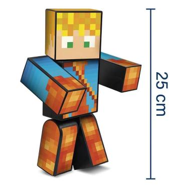 Imagem de Boneco Minecraft Lopers 25Cm Youtuber Gamer Articulado