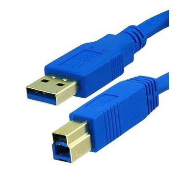 Imagem de Cabo Usb Para Scanner 3.0 Usb A X Usb B 3 Metros Turbo