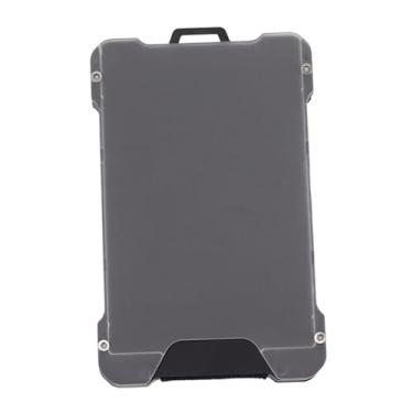 Imagem de plplaaoo Carteira fina com bloqueio de RFID, porta-crachá transparente, antidesmagnetização, bolso para cartão de liga de alumínio, para homens, mulheres, negócios, viagens, escritório, trabalho