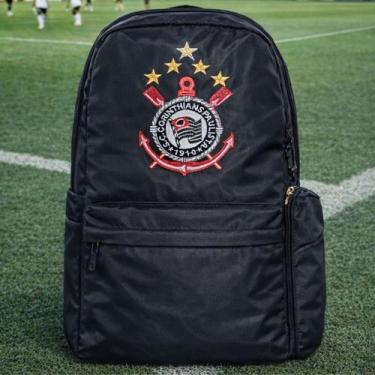 Imagem de Mochila Inspirado No Corinthians Volta As Aulas - Kit Mochila Caderno 