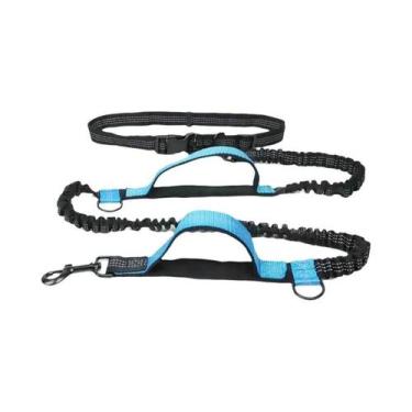 Imagem de Coleira Retrátil Dupla Refletiva Para Cães, Portátil, Para Corrida, Ac