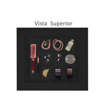 Imagem de Mesa De Cabeceira Penteadeira Mesa Lateral De Apoio Preto Laca