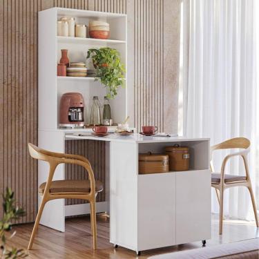 Imagem de Mesa Com Estante Espaço Café Amazonas Branco