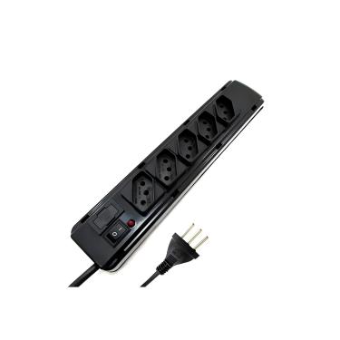 Imagem de Filtro de Linha Extensão Elétrica 5 Tomadas 3 Metros Bivolt