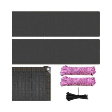 Imagem de Tela De Sombreamento Para Varanda 1x6m 1x3m, Rede De Proteção Para Jar