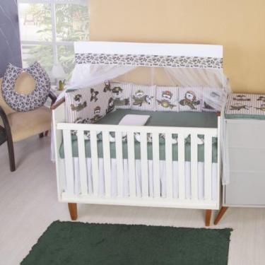 Imagem de Kit Berço Americano 13 peças para Enxoval Bebe Menino - Carinha de Anj