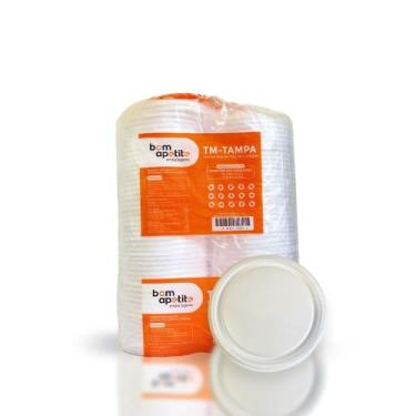 Imagem de Tampa para Marmitex de Isopor 500/750/1100ml Bom Apetite com 100 unida