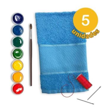 Imagem de Kit 5 Lavabos Felpudas Para Bordar Ponto Russo ul - Dugu