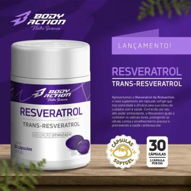 Imagem de Resveratrol 30 caps - Bodyaction, Sem Sabor